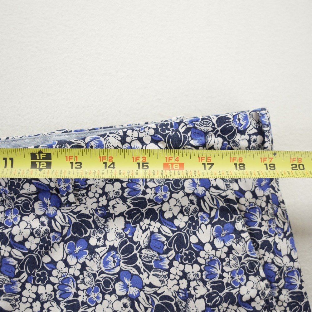 Polo Golf Ralph Lauren Mens 38 Floral Shorts Blue White Classic Fit Cotton Blend - Picture 2 of 9